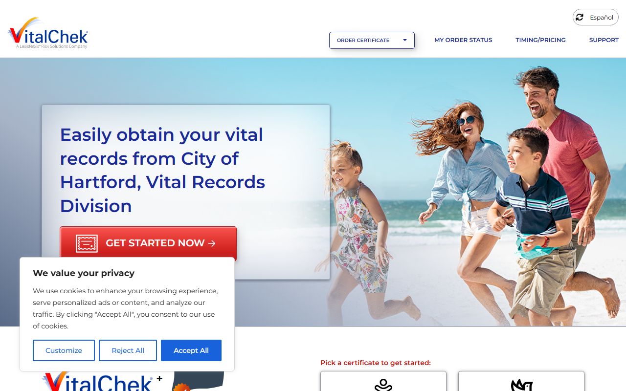 Simsbury death index source from Hartford Vital Records